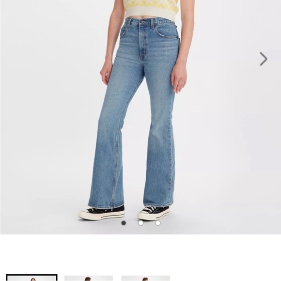 Levi's® Premium 70'S HIGH RISE FLARE WOMEN'S Jeans Size 28 - Picture 1 of 15